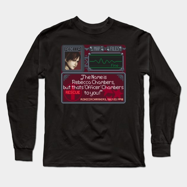 Resident Evil Pixel Art Long Sleeve T-Shirt by AlleenasPixels